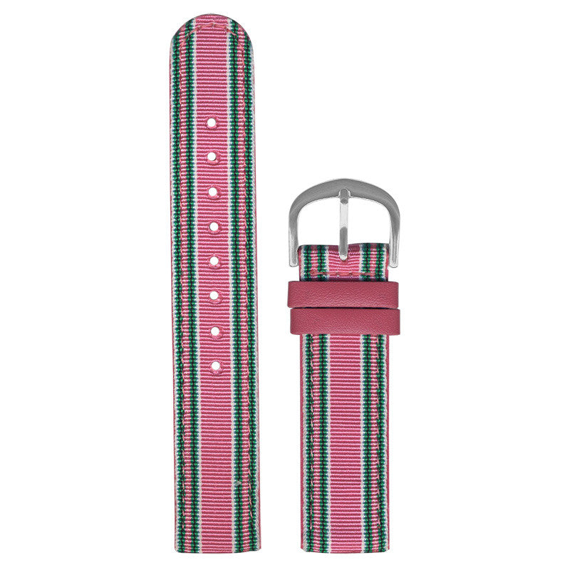 Pink/Green Stripe Strap