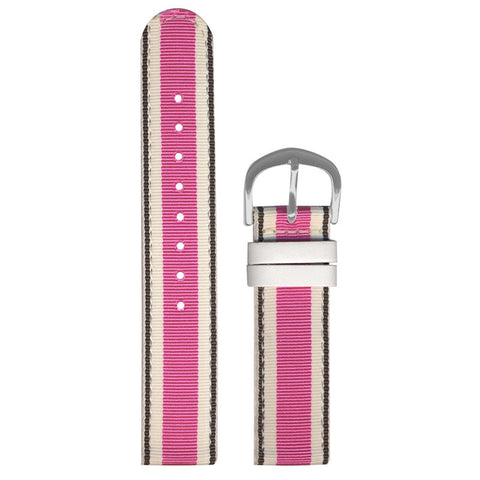 Pink-White Stripe Strap
